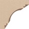 Ekena Millwork 4"W x 4"D x 4"H Wide Pescadero Rough Cedar Woodgrain TimberThane Corbel, Primed Tan CORUR04X04X04PECRCPR - alternate 4
